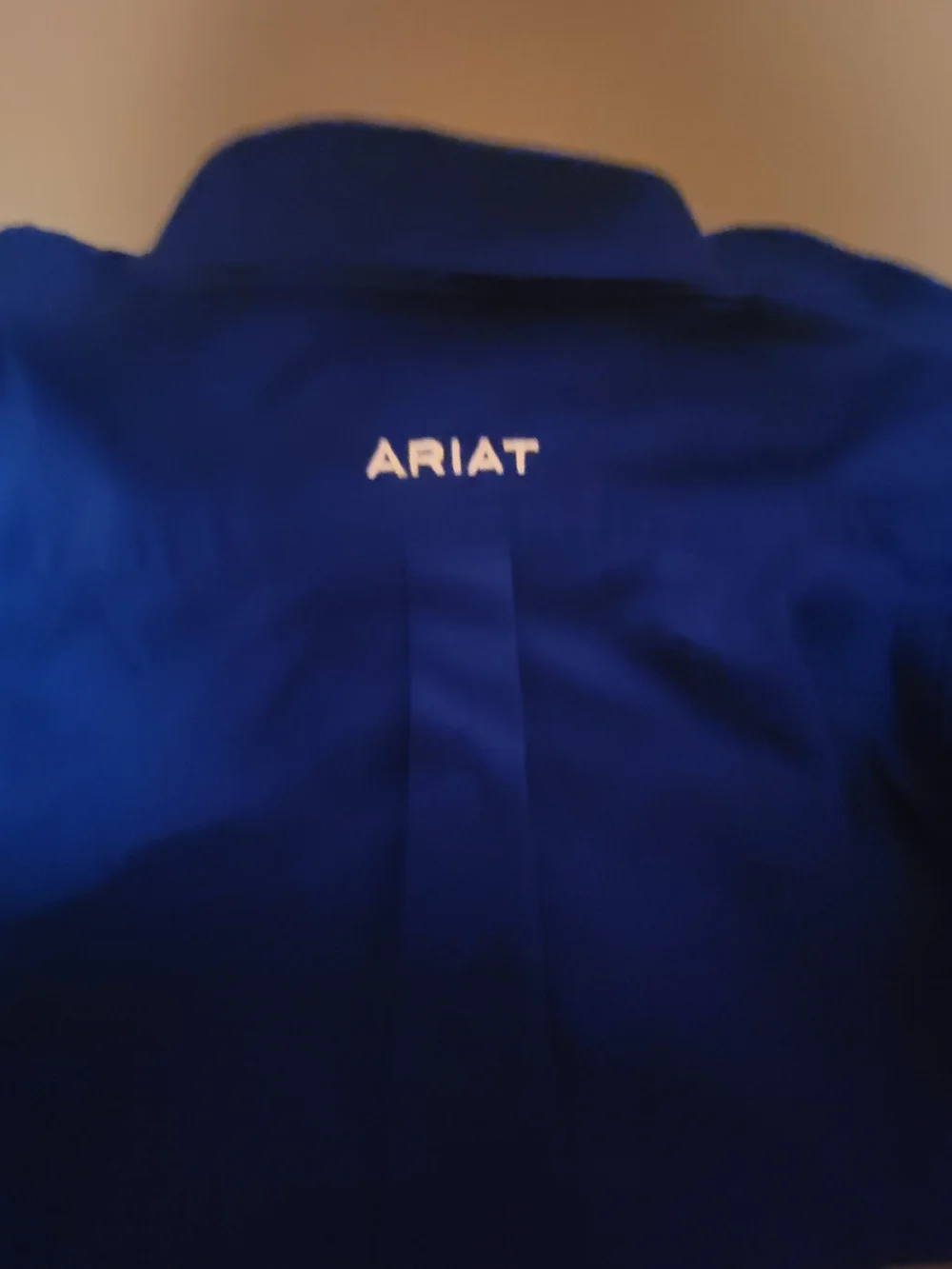 Ariat Royal Blue Button-Down Shirt with Contrast Buttons